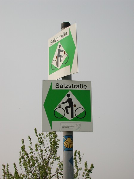 Radweg Salzstraße in Sachsen Anhalt - Wegweiser